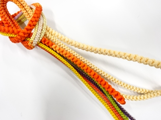 正絹　手組帯締め